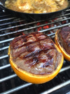 Rumpsteak in der Orange pit-blog